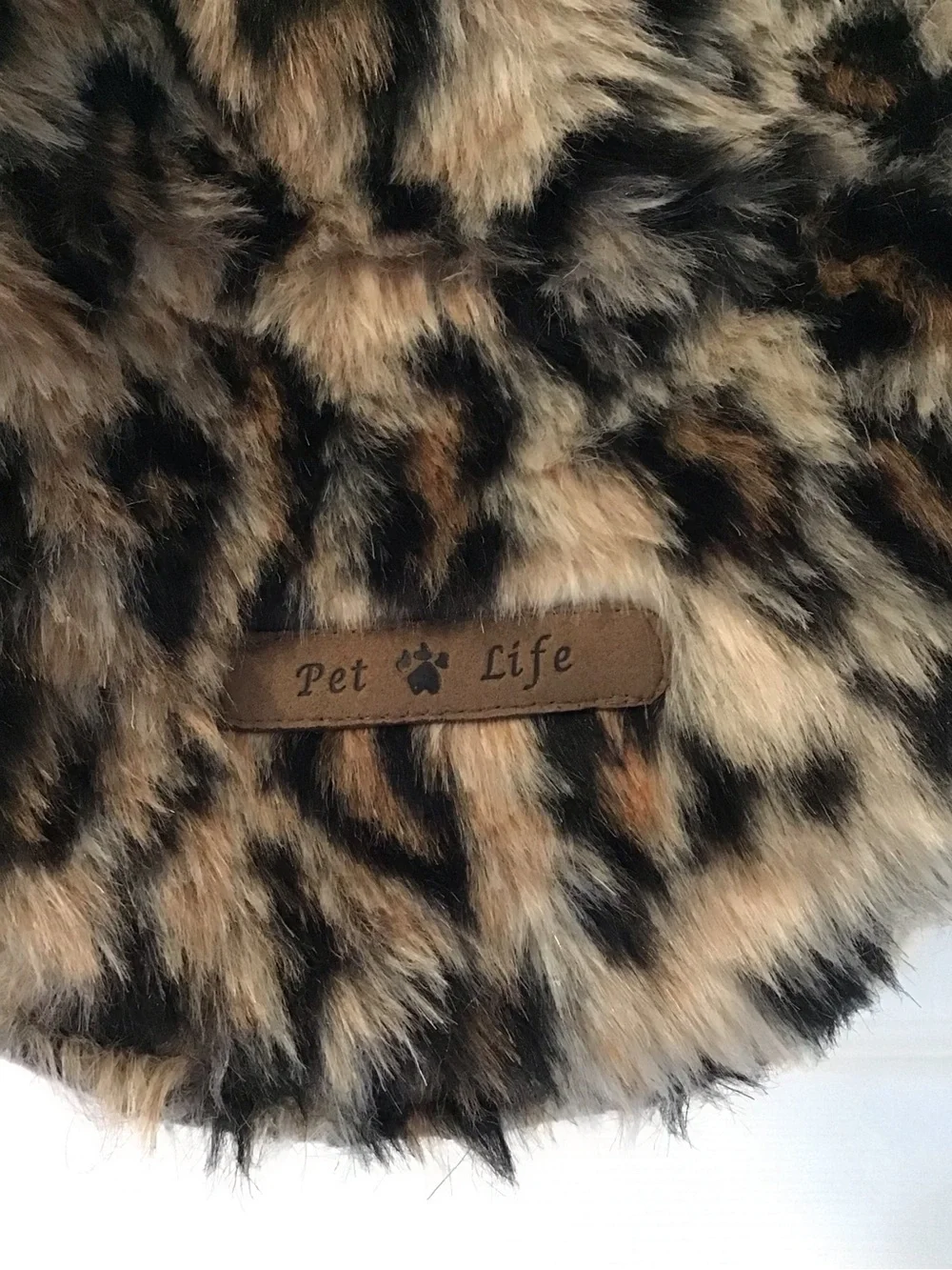 Pet Life Leopard-Print Faux Fur Pet Coat in Tan, Black, Brown - Picture 3 of 5